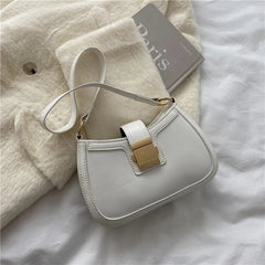 Casual PU Ladies Shoulder Bags Western Style Underarm Bags