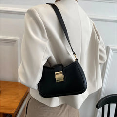 Casual PU Ladies Shoulder Bags Western Style Underarm Bags