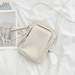 Mini PU Leather Shoulder Bag for Women Casual Tote