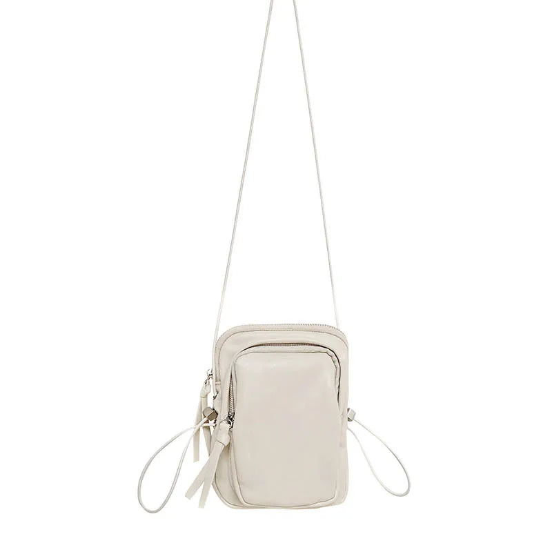 Mini PU Leather Shoulder Bag for Women Casual Tote