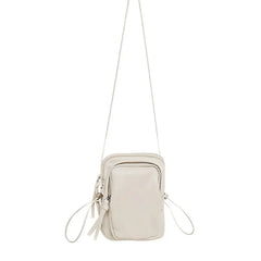 Mini PU Leather Shoulder Bag for Women Casual Tote