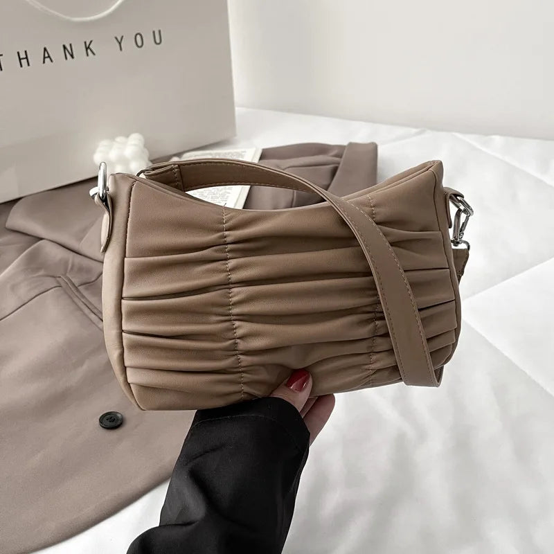 Textured Underarm Shoulder Bag for Women