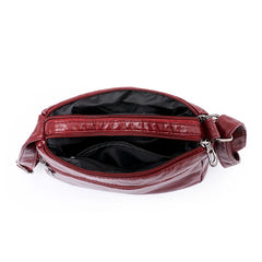 Women's Vintage PU Leather Shoulder Bag Crossbody Purse & Wallet