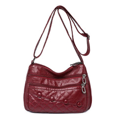 Women's Vintage PU Leather Shoulder Bag Crossbody Purse & Wallet