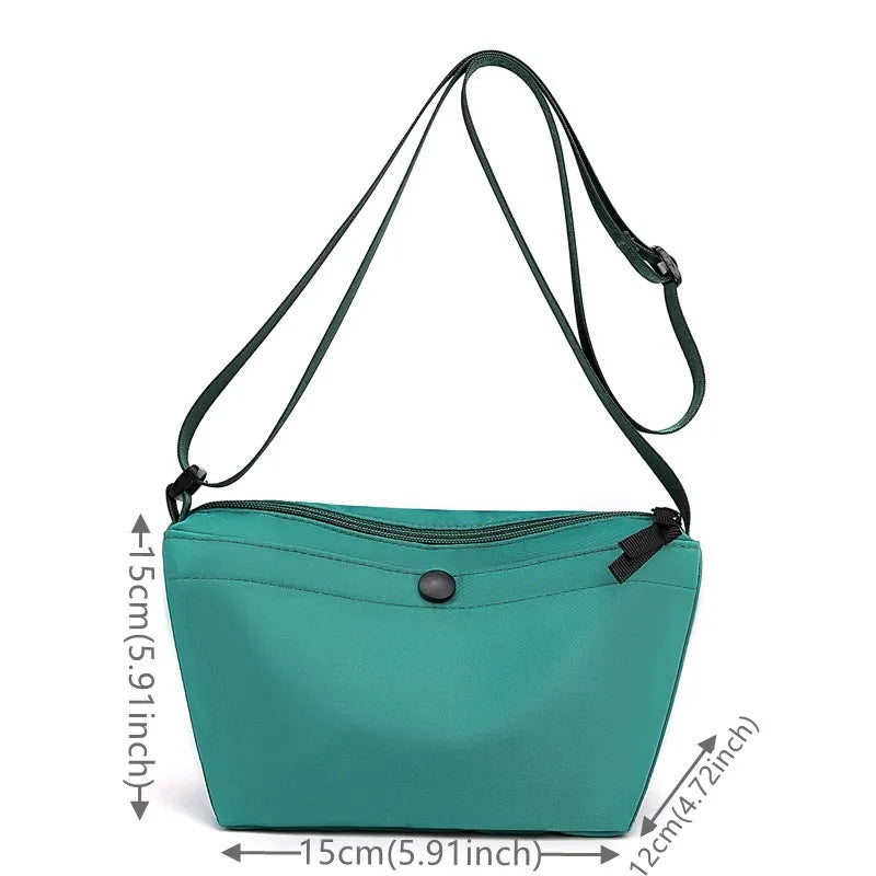 Women's Shoulder Solid Bags High Nylon Handbags Tote Crossbody Top-handle Bags