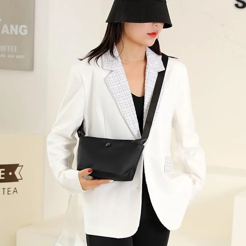 Women's Shoulder Solid Bags High Nylon Handbags Tote Crossbody Top-handle Bags