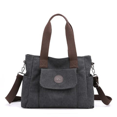 Women's Canvas Shoulder Bag Vintage Tote CrossBody Handbag