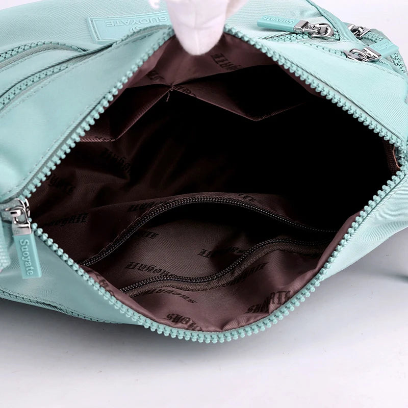 Women's Shoulder bag High Female Messenger Bag Teenager Ladies Nylon CrossBody B