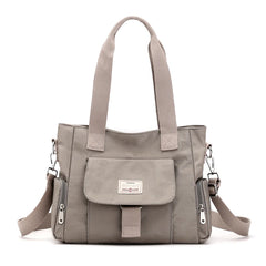 Women's Top-Handle Shoulder Bag Nylon Crossbody Tote Shopping Bag