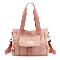 Women's Top-Handle Shoulder Bag Nylon Crossbody Tote Shopping Bag