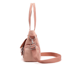 Women's Top-Handle Shoulder Bag Nylon Crossbody Tote Shopping Bag