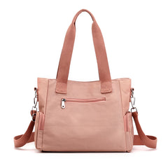Women's Top-Handle Shoulder Bag Nylon Crossbody Tote Shopping Bag