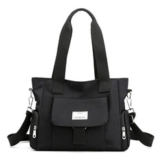Women's Top-Handle Shoulder Bag Nylon Crossbody Tote Shopping Bag