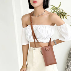 Women's Mini Mobile Phone Wallets Shoulder Messenger Bags Small Purse