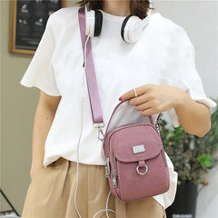 Women's Single Shoulder Bag Durable Fabric Mini Handbag Cross-body Bag