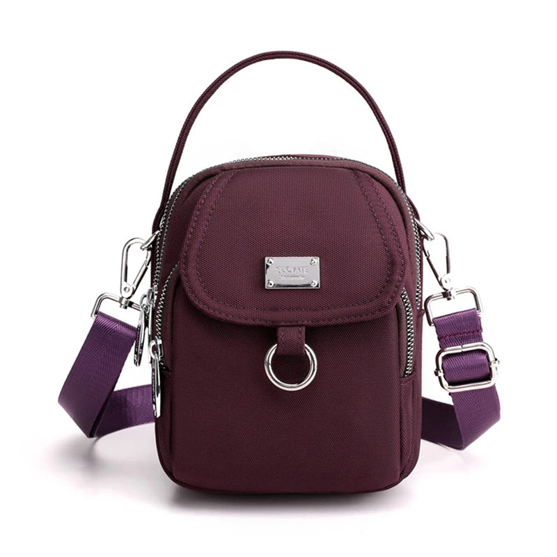 Women's Single Shoulder Bag Durable Fabric Mini Handbag Cross-body Bag