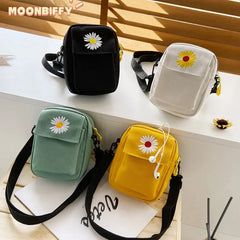 Women's Daisy Canvas Shoulder Bag Casual Handbag