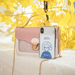 Small Shoulder Bag Printing PU Leather Phone Bag