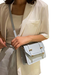 Women's Small Crossbody Bag Lightweight PU Leather Shoulder Bag Flap Handbag