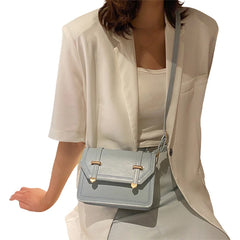 Women's Small Crossbody Bag Lightweight PU Leather Shoulder Bag Flap Handbag
