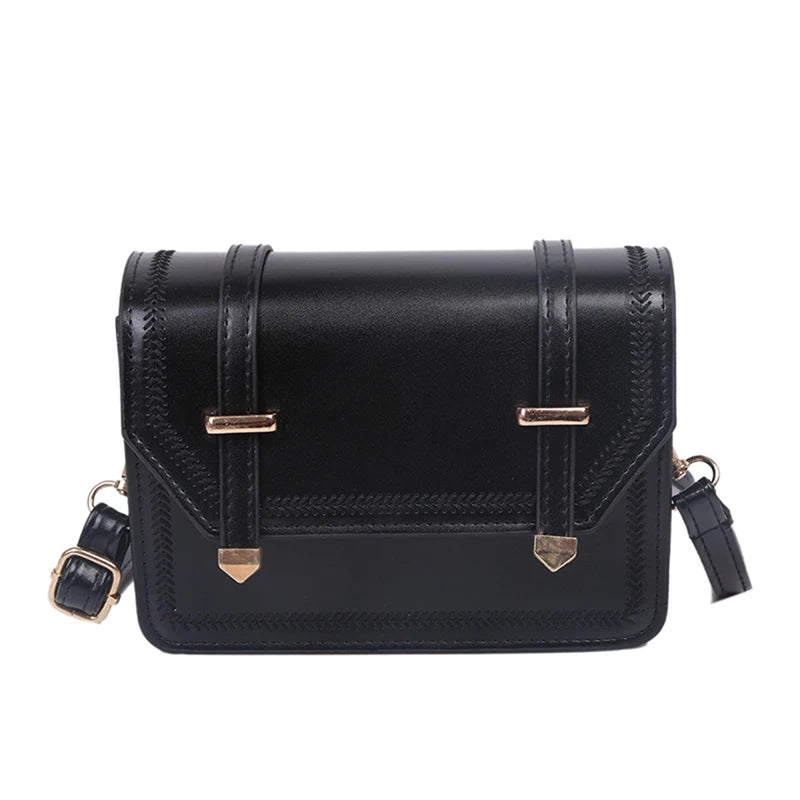 Women's Small Crossbody Bag Lightweight PU Leather Shoulder Bag Flap Handbag