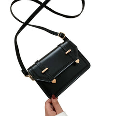 Women's Small Crossbody Bag Lightweight PU Leather Shoulder Bag Flap Handbag