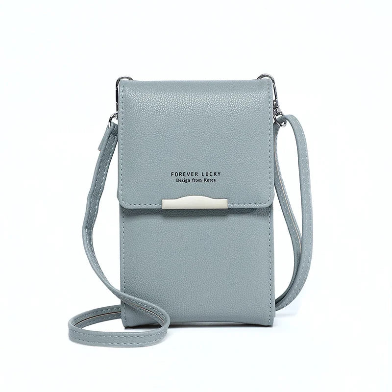 Women's Small Crossbody Shoulder Bags PU Leather Phone Pocket Bag