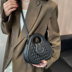 Women's Small Matte PU Leather Tote Bag Clutch