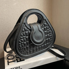 Women's Small Matte PU Leather Tote Bag Clutch