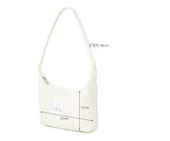 Women's Small Nylon Hobos Underarm Bag Embroidery Handbag