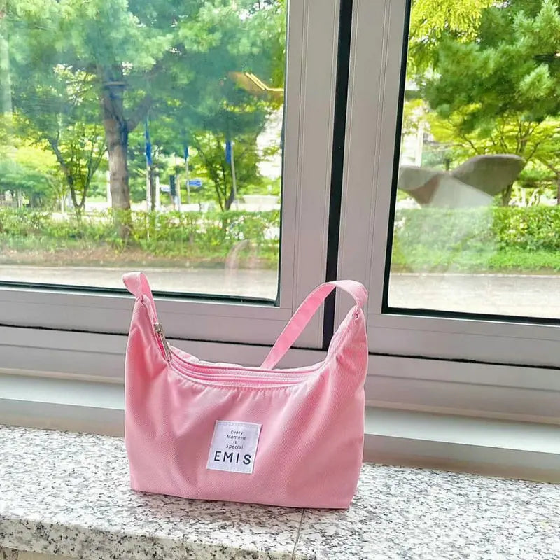 Women's Small Nylon Hobos Underarm Bag Embroidery Handbag