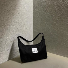 Women's Small Nylon Hobos Underarm Bag Embroidery Handbag