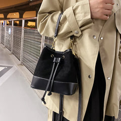 Women's Small PU Leather Crossbody Bag with Short Handle