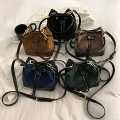 Women's Small PU Leather Crossbody Bag with Short Handle