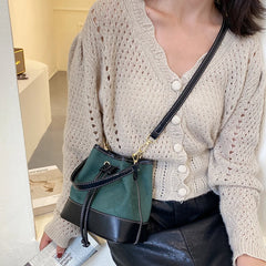 Women's Small PU Leather Crossbody Bag with Short Handle