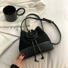 Women's Small PU Leather Crossbody Bag with Short Handle