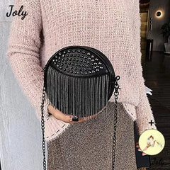 Women's Small Studs Crossbody Handbag Shell Shape Shoulder Messenger Bag