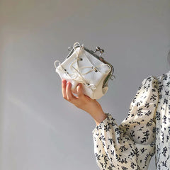 Small Leather Bag Chain Bowknot Shoulder Crossbody Bags