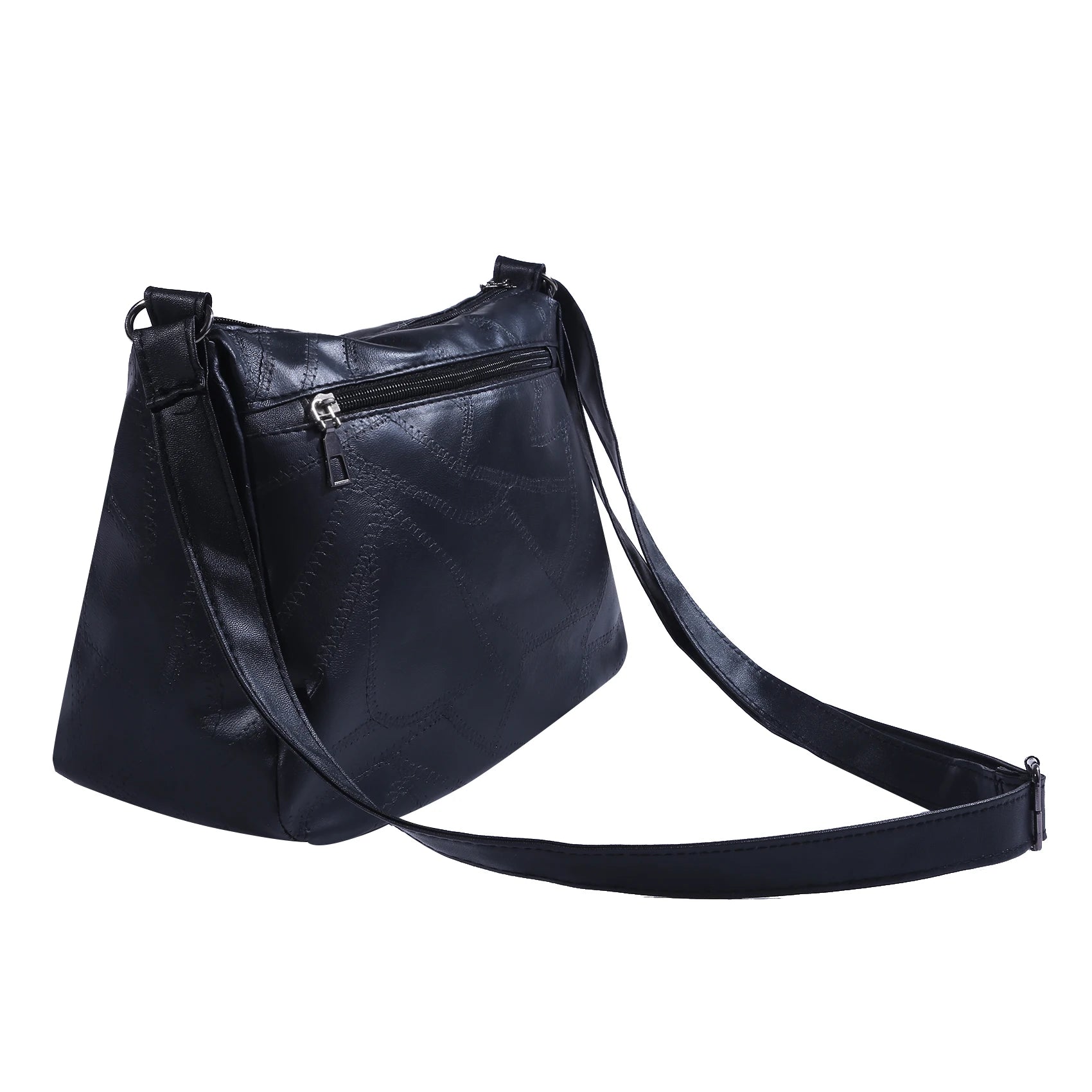 Women's Soft Leather Shoulder Bag Multi-layer Crossbody Bag