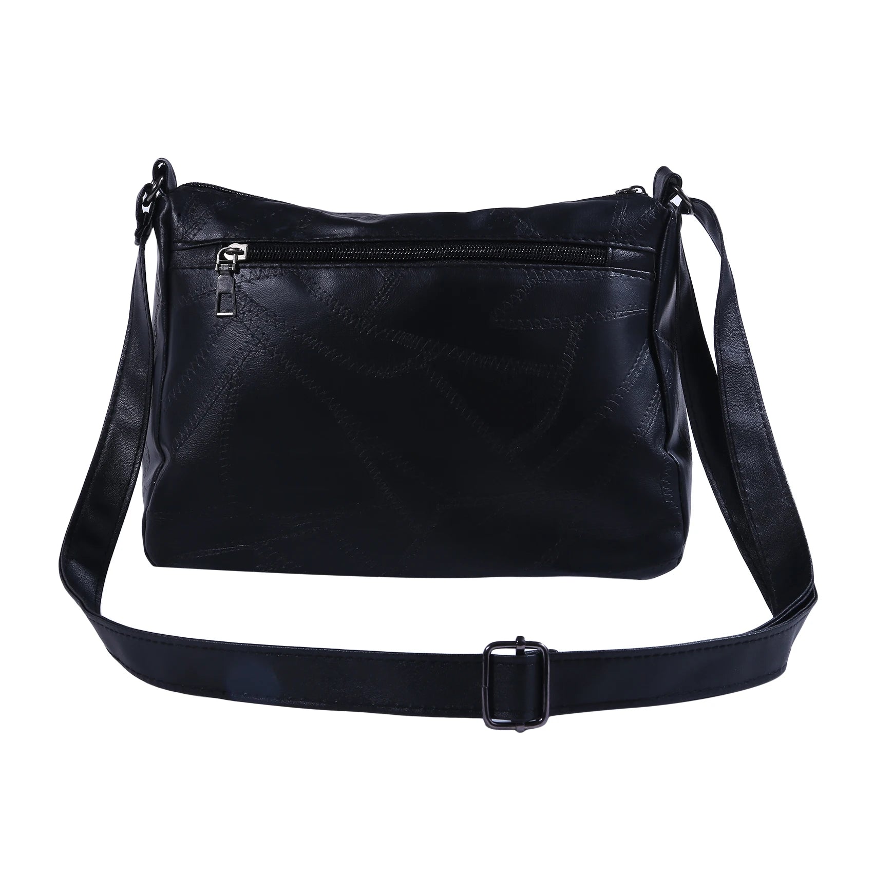 Women's Soft Leather Shoulder Bag Multi-layer Crossbody Bag