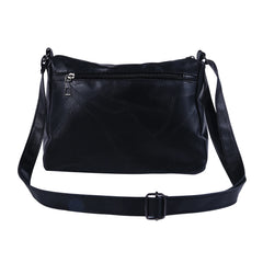 Women's Soft Leather Shoulder Bag Multi-layer Crossbody Bag