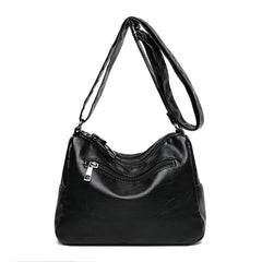 Soft Leather Shoulder Bag Women's Crossbody Satchel Purse Handbag