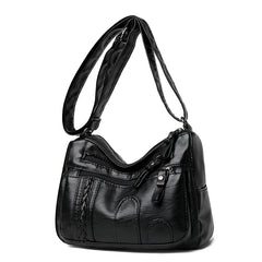Soft Leather Shoulder Bag Women's Crossbody Satchel Purse Handbag