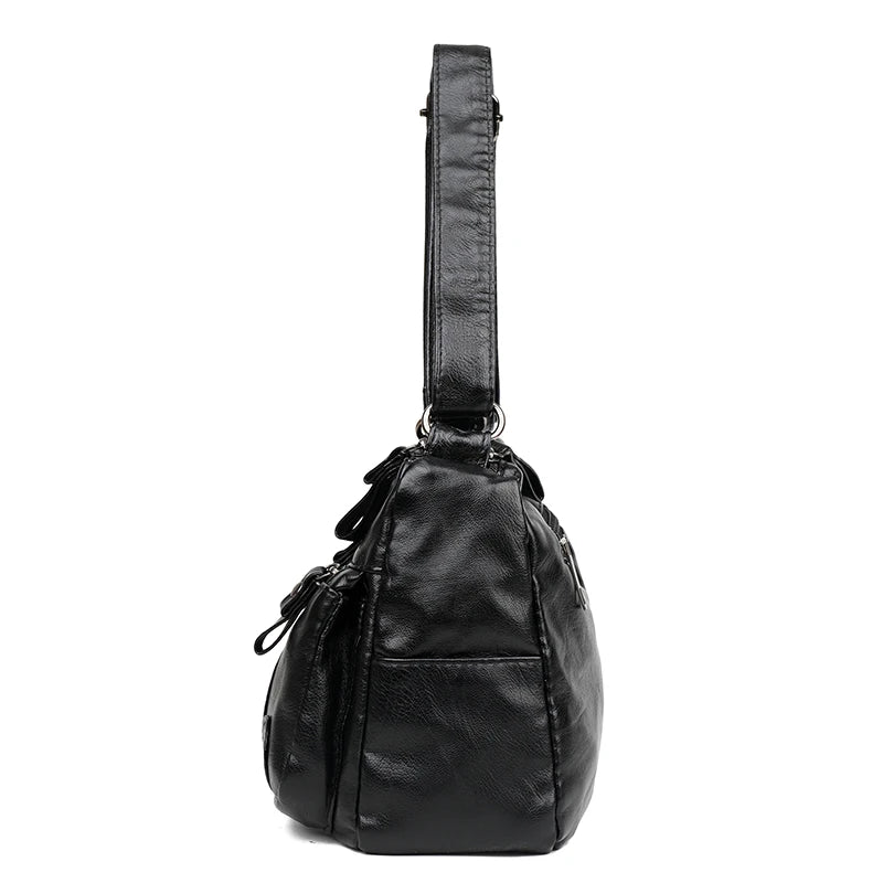 Soft Leather Shoulder Bag Women's Crossbody Satchel Purse Handbag