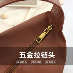 Women's Retro Single Shoulder Bag Large Capacity Crossbody Lazy Wind Tote Bag