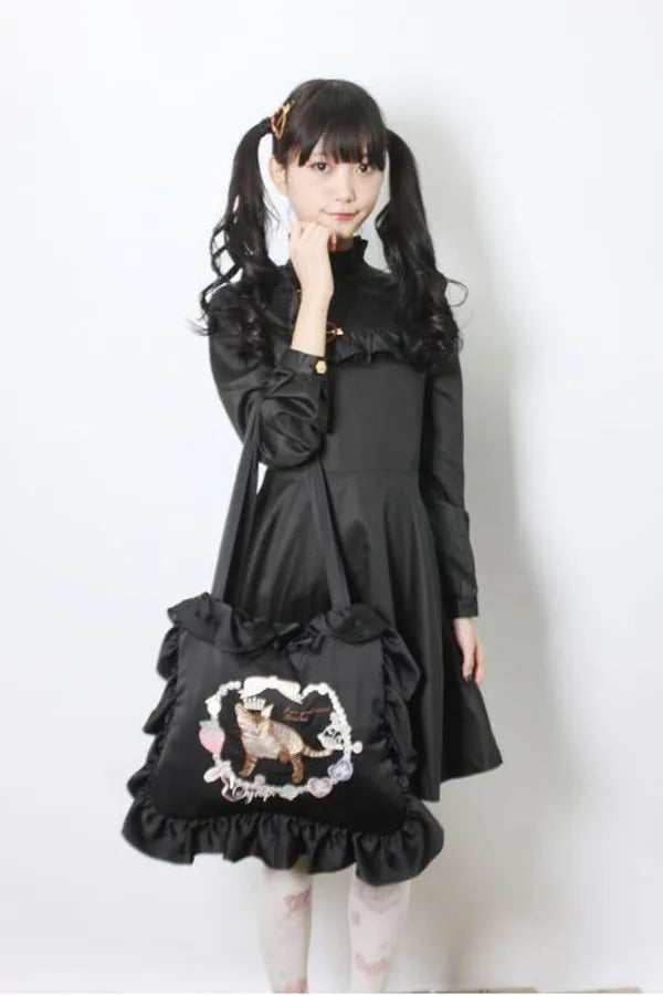Embroidery Cat Shoulder Bag Hot Japan Lolita Bags Harajuku Pillow Bag