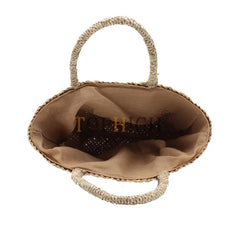 Women's Straw Hand Bag Large Shoulder Tote Bag Bucket Summer Bags Tassel