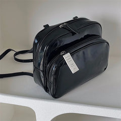Women's Retro Leather Shoulder Bag Backpack Y2k Fashionable Handbag
