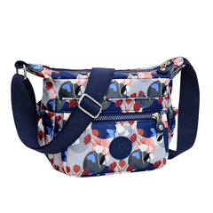 Women's Summer Floral Crossbody Bag Middle Aged Shoulder Handbag