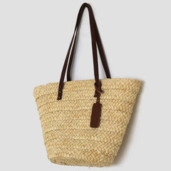 Women's Straw Shoulder Bag Large-capacity Beach Tote Travel Bag